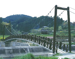 熊本県山鹿市　水天宮吊橋
